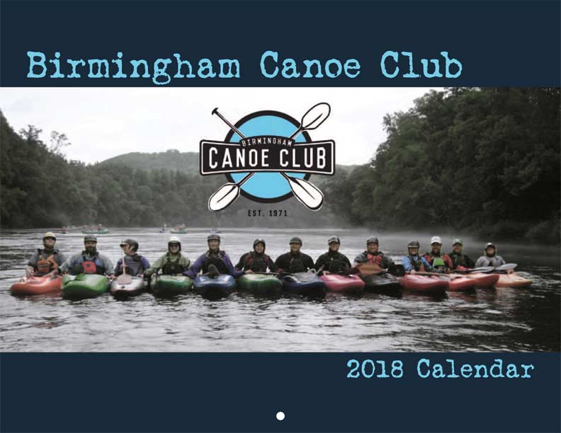 Birmingham Canoe Club Calendar Payment Fundraising