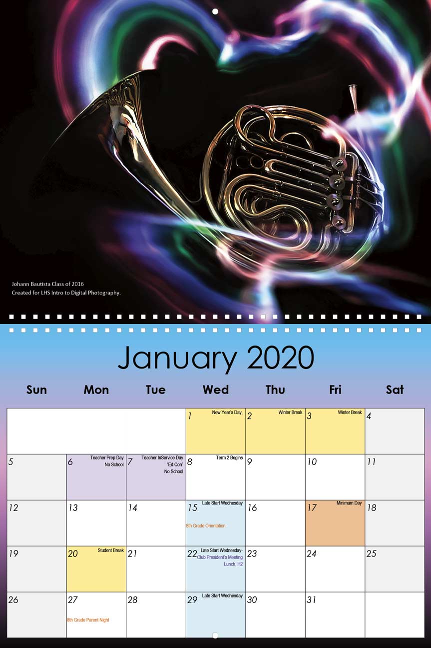 Lathrop High School 20192020 Calendar Yearbox Calendars