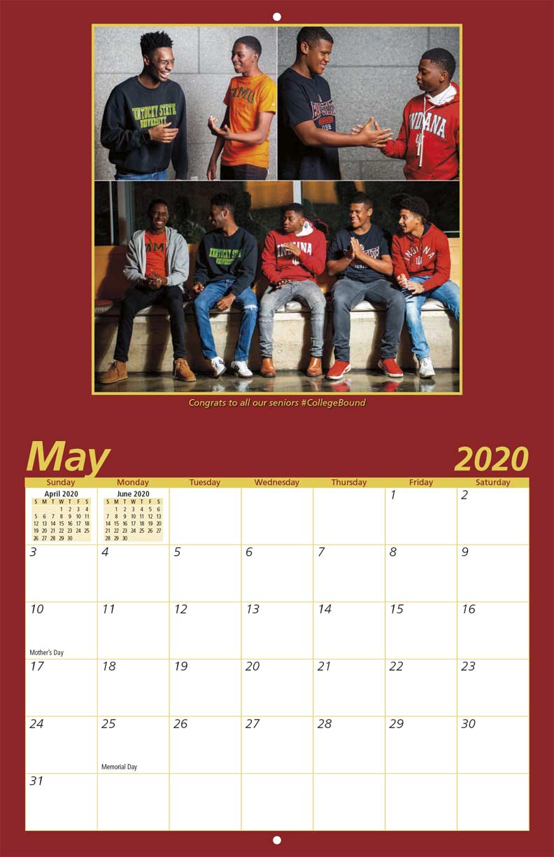 Kappa League 2020 Calendar Fundraising