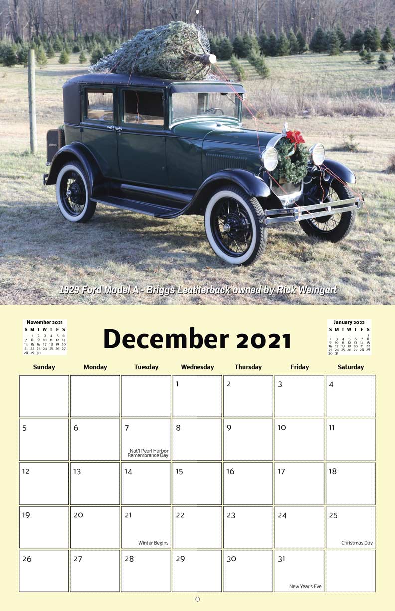 Nj Region Aaca 2021 Calendar Fundraising antique show calendar 2021
