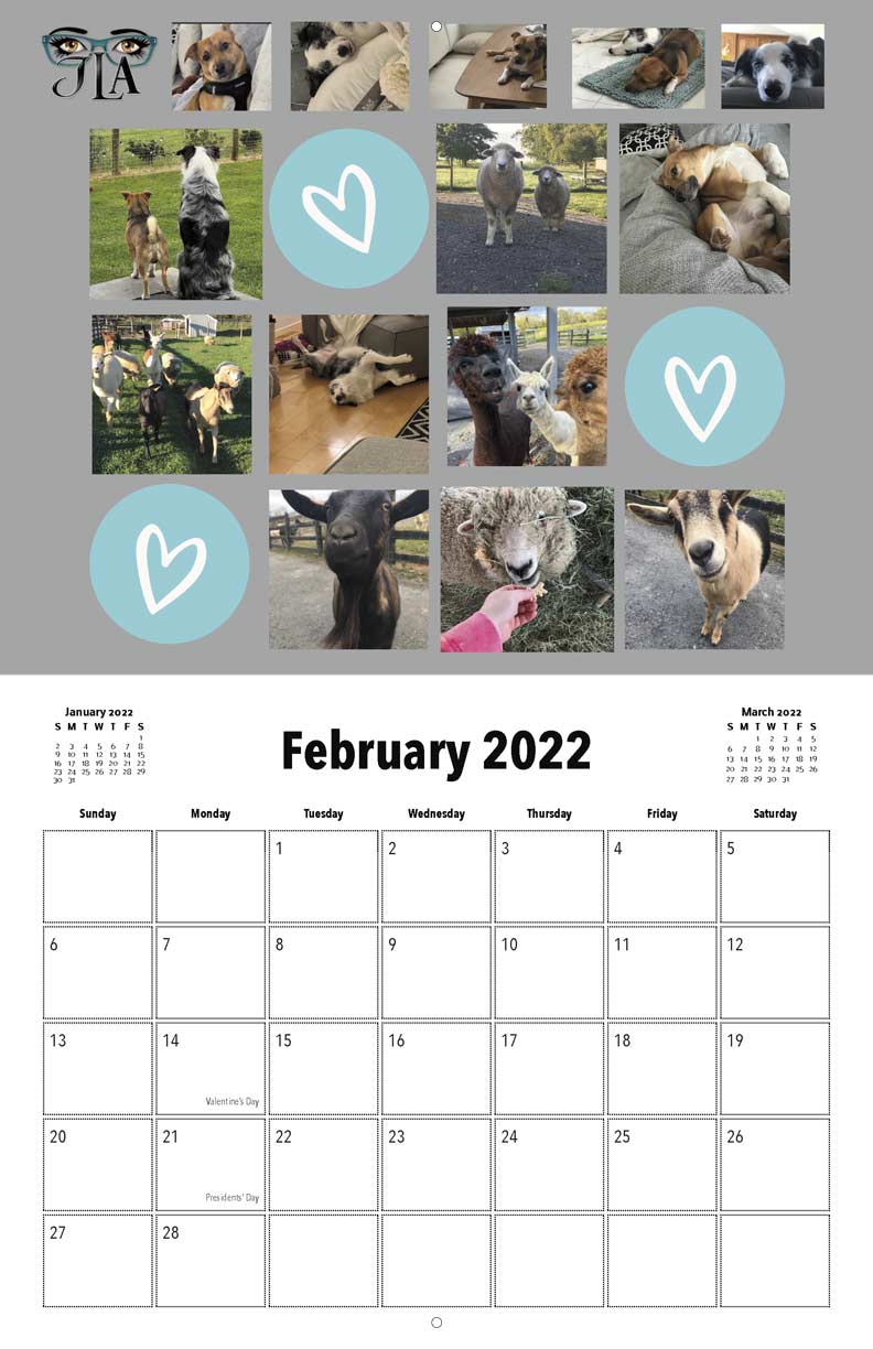 dogs of romancelandia 2022 calendar fundraising