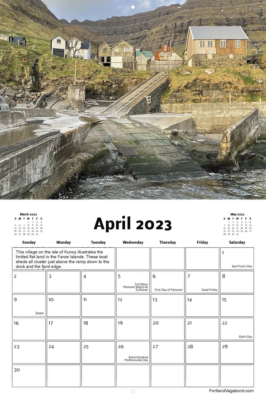 Fantastic Faroe Islands 2023 Calendar