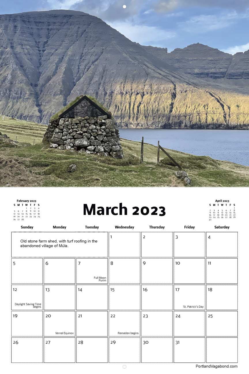 Fantastic Faroe Islands 2023 Calendar