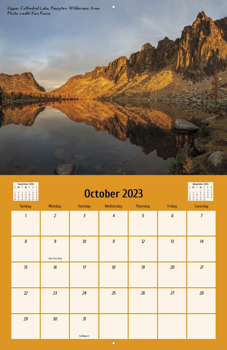 Washington Hikers and Climbers Moderators' 2023 Calendar