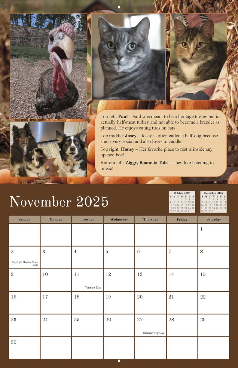 UWRiver Falls PreVet Club 2025 Calendar Yearbox Calendars