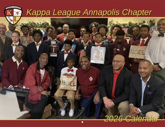 Kappa League Annapolis Chapter 2026 Calendar Cover