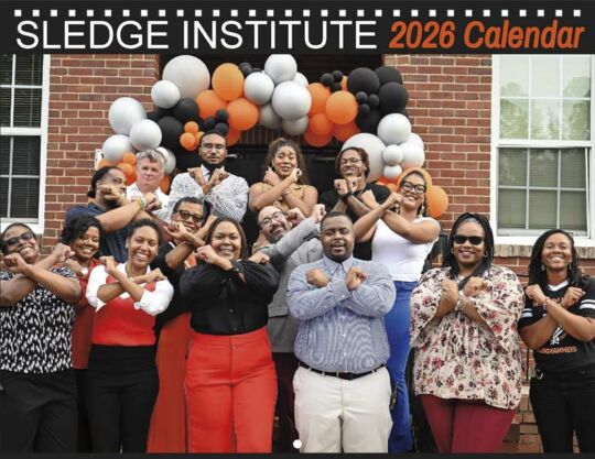 Sledge Institute 2026 Calendar Cover